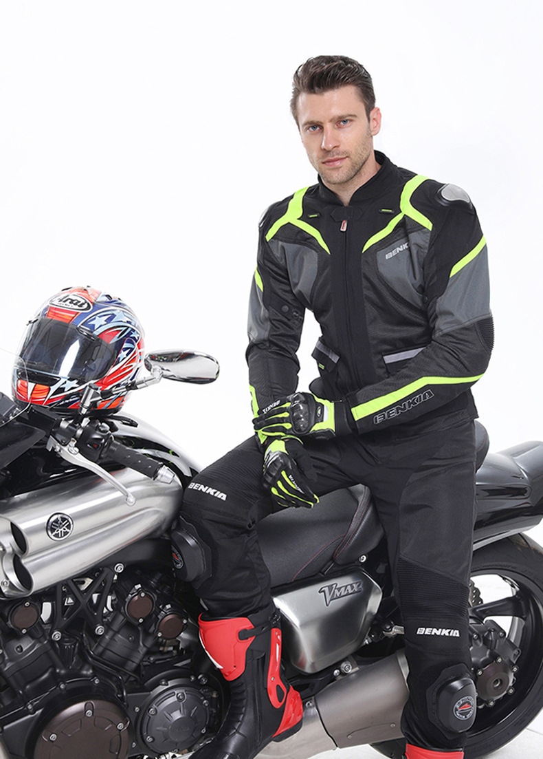 Motorcycle Riding Pants Breathable Mesh Slim Fit Summer Riding Pants Shockproof Blister Pads Included Racing Pants_voghion.com