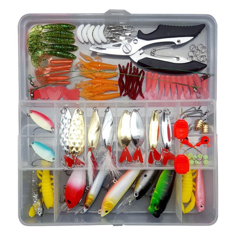 Juego completo de cebo Luya Juego completo de cebo falso Luya Lentejuelas Minuolei rana cebo falso cebo suave capa de natación completa cebo de pesca transfronterizo