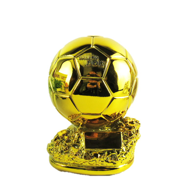 Globo de oro trofeo fútbol tirador letras regalo lotería tienda bar decoraciones fans recuerdo fabricante