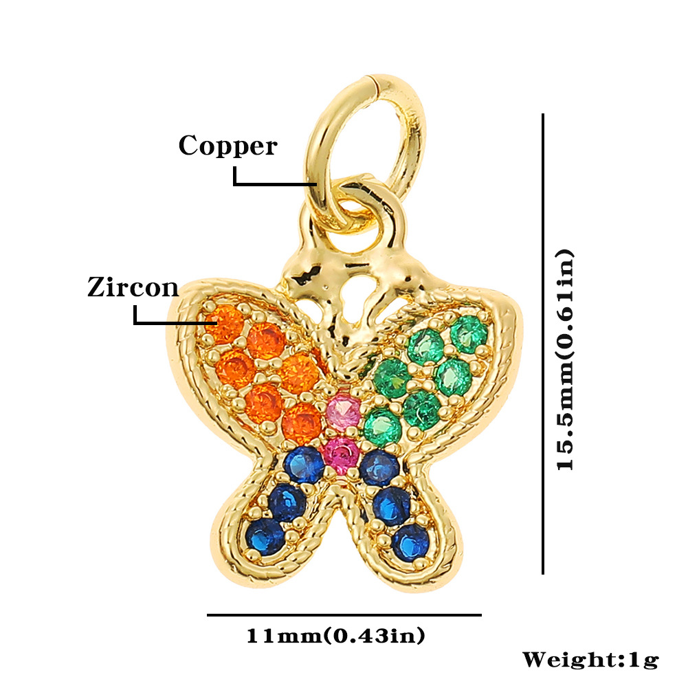 Ig Style Geometric Copper Plating Inlay Zircon Charms Jewelry Accessories display picture 2