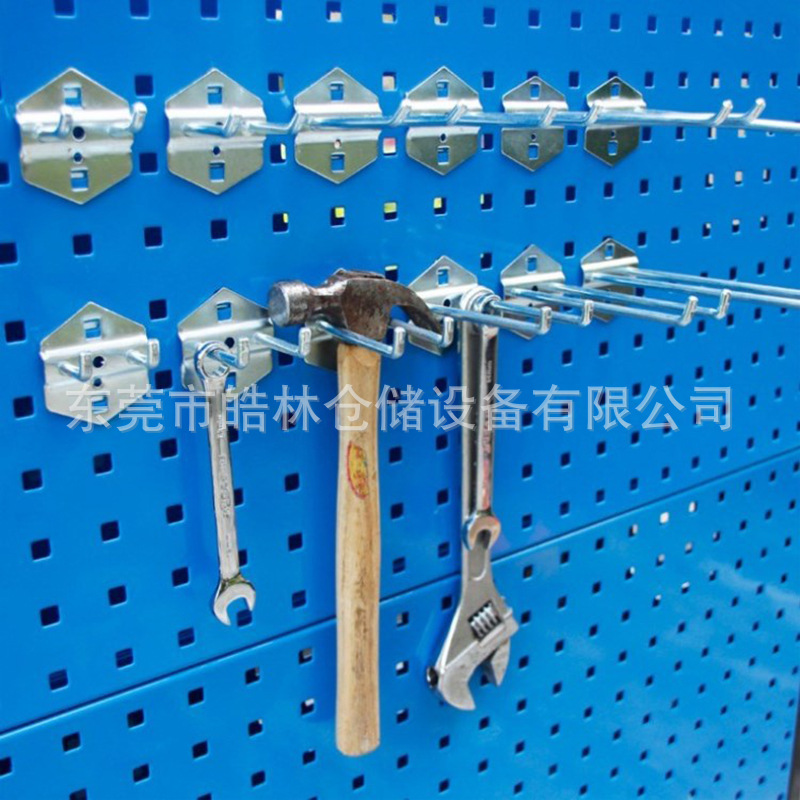皓林工具挂钩批发双直双斜挂钩方孔挂板物料展示工具架五金吊钩