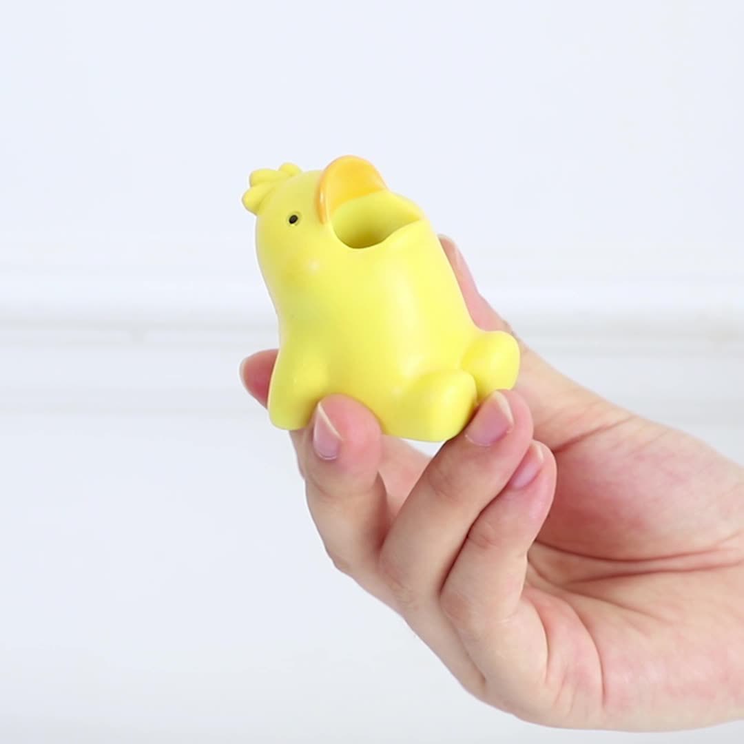 Resina encantadora caricatura animal estante de cepillo de dientes decoración del hogar baños dentales estante de almacenamiento pequeño adornos