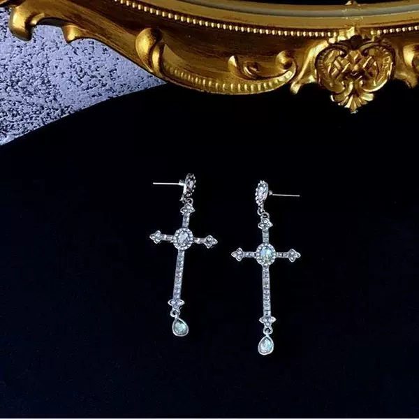 Loose Cross Earrings
