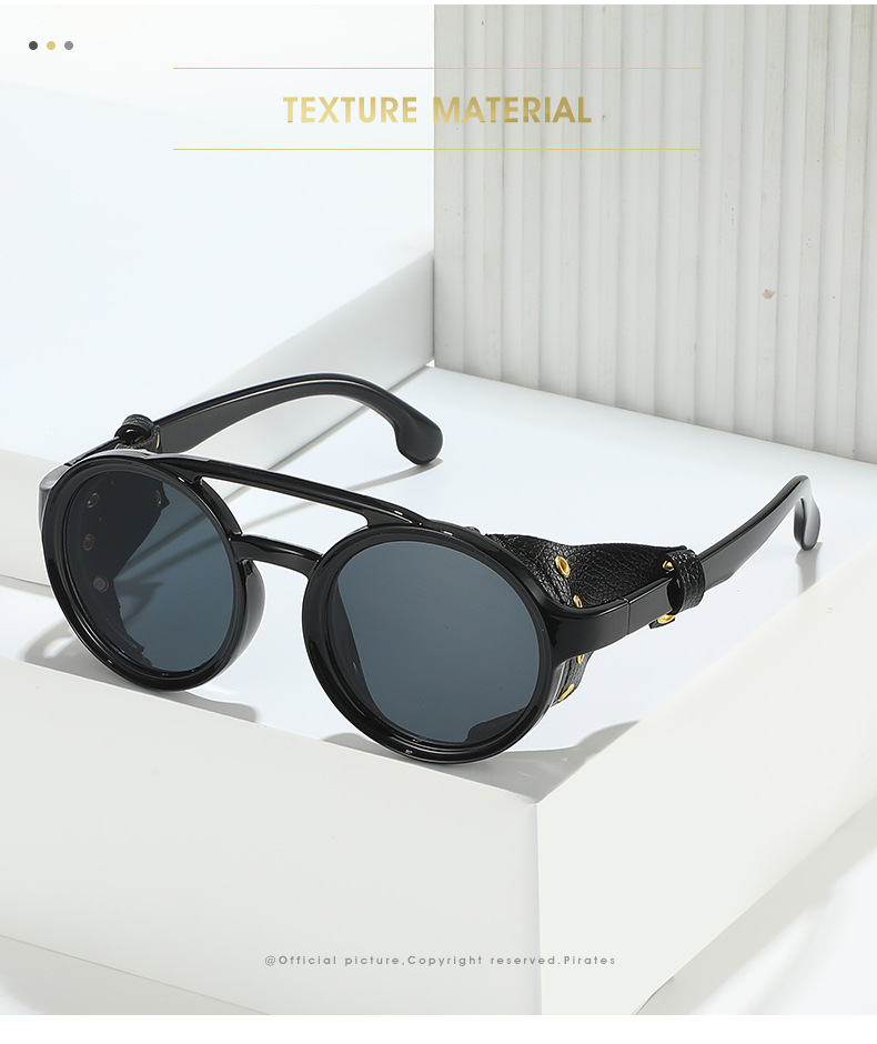 Streetwear Geometric Pc Round Frame Full Frame Men's Sunglasses display picture 1