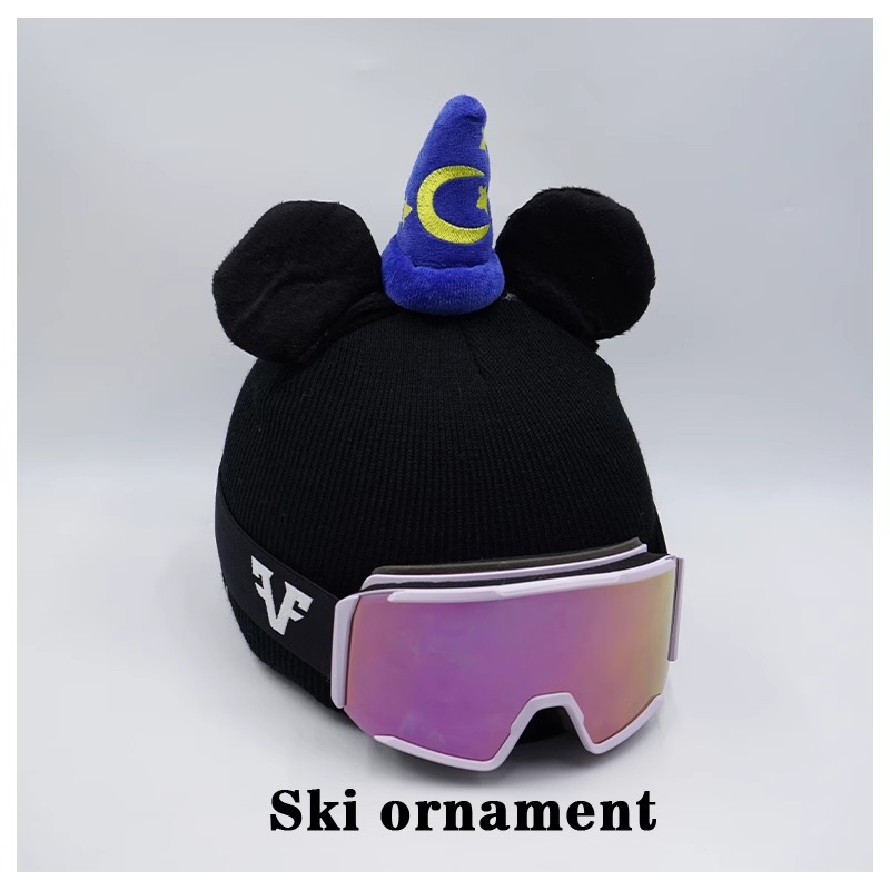 Blue Magic Hat Mickey Ski Hat Helmet Cover Decoration Plush