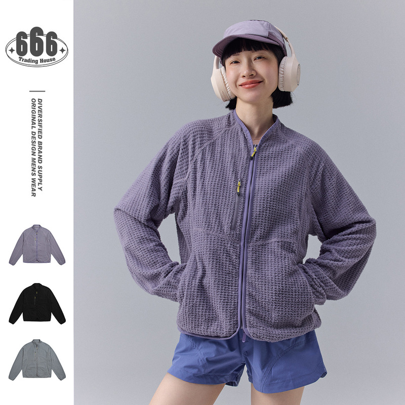 Shibuya Element户外山系抓绒保暖外套男女秋冬季复古上衣OW5215|undefined