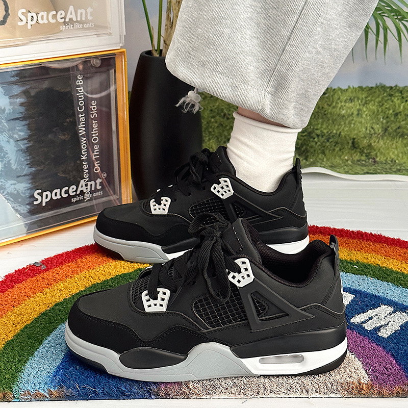 Shoes for men ins spring new retro thick-soled air-cushion basketball shoes ulzzang campus students versatile sports shoes
