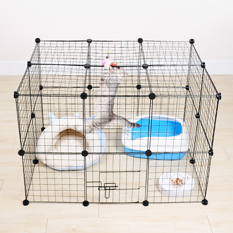 Transfronterizo especial para perro pequeño cachorro valla ensamblaje de empalme jaula de gato Teddy PET CAT valla de aislamiento valla Generación de pelo