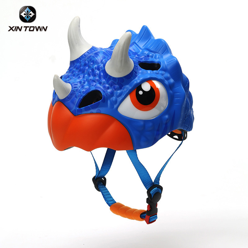 Xingheng Sports Children's Helmet Safety Protection New Dinosaur Cartoon Bicycle Helmet Riding Helmet Protector Xingheng Sports Children's Helmet Safety Protection New Dinosaur Cartoon Bicycle Helmet Riding Helmet Protector