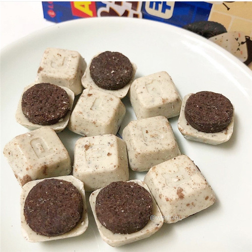 Lotte ABC Cream Filled Chocolate Cookies 43g Chocolate Letter Cookies Box * 32 Boxes