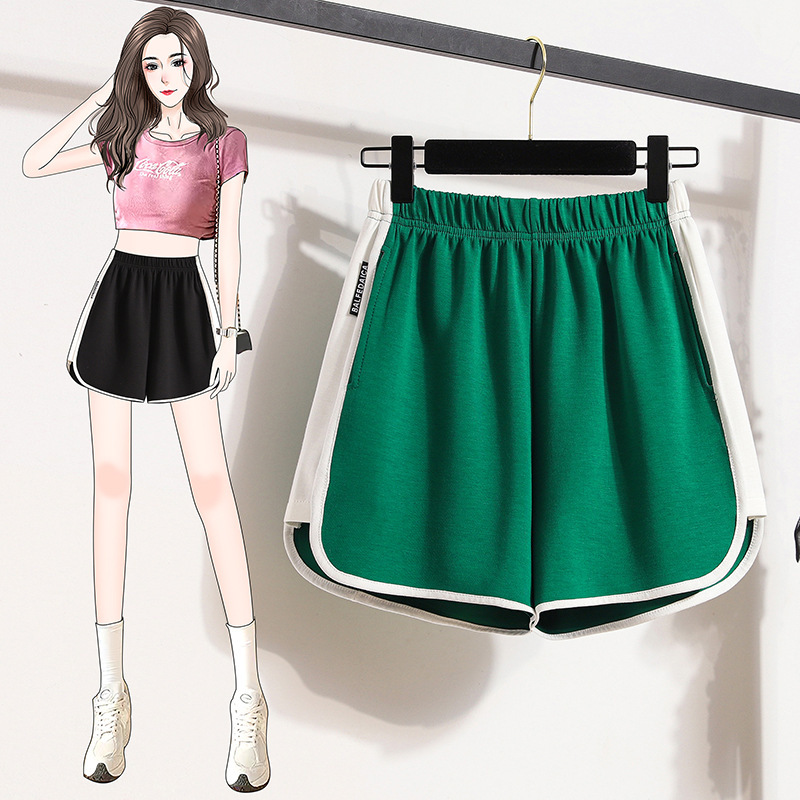 Women's Shorts Casual Thin 2024 Summer New Outdoor A- shaped Triple Pants High Waist Slimming Hot Pants Customized