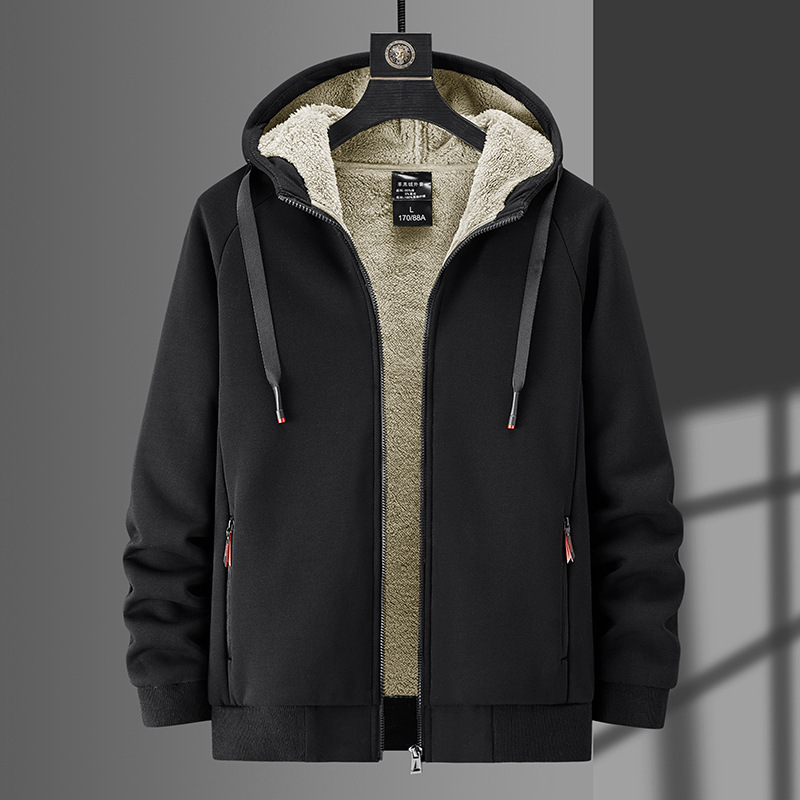 Cross-border winter plus size cashmere casual men's loose warm sweater men's new cardigan sweater jacket wholesale Cross-border winter plus size cashmere casual men's loose warm sweater men's new cardigan sweater jacket wholesale
