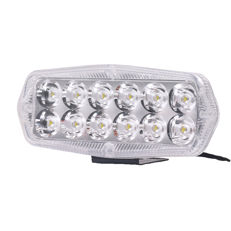 Lámpara LED de triciclo eléctrico transformada de lente de alto brillo concentrador de luz delantera de motocicleta 12 - 80V