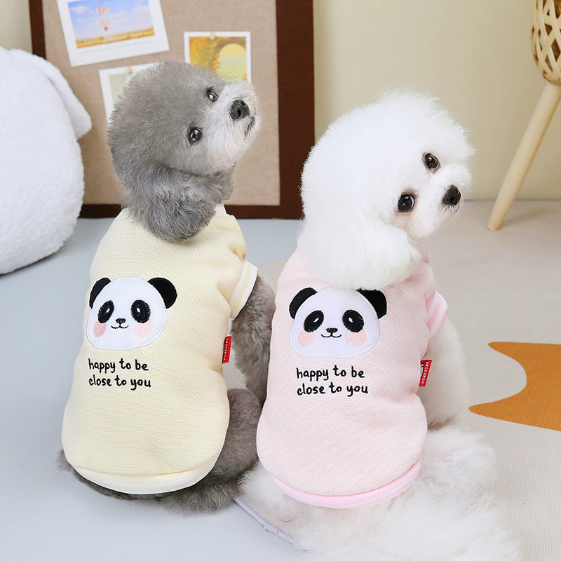 2023 новая двуногая Одежда для собак, милая толстовка с пандой, осенне-зимняя куртка с хлопковой подкладкой для домашних животных, Тедди Бомеи, ветрозащитный