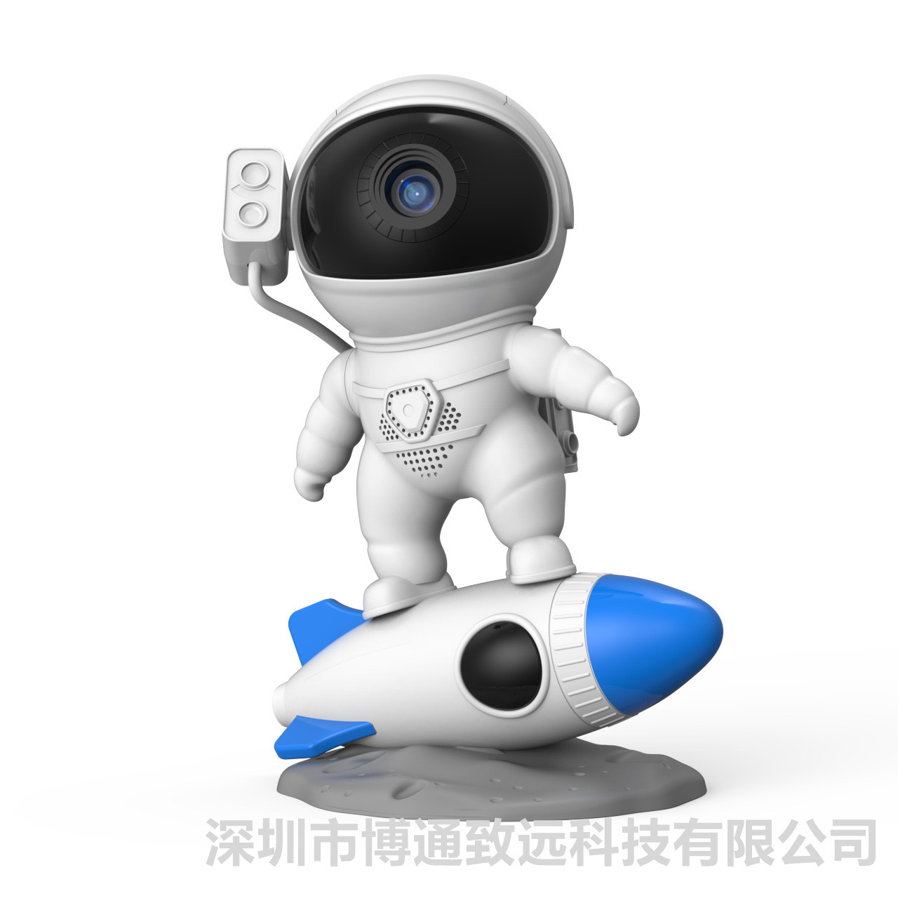 Transfronterizo nuevo cohete astronauta Galaxy Universo cielo estrellado lámpara de proyección lámpara de dormitorio de luz nocturna gratis 12 películas de Feilin