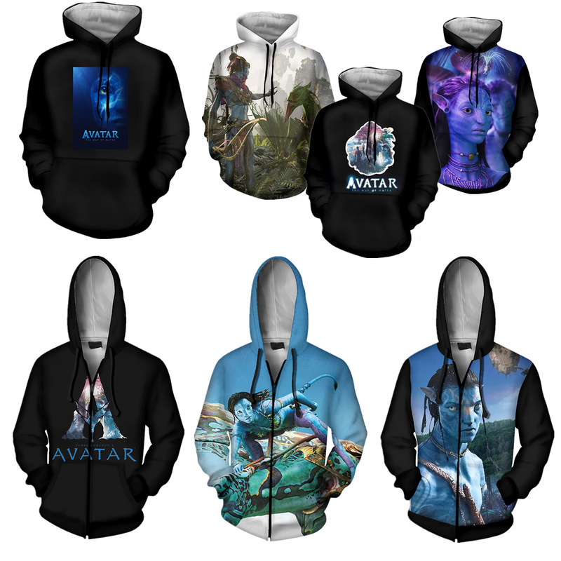 2022 new avatar 2Avatar The Way of Water digital printing casual hoodie sweater