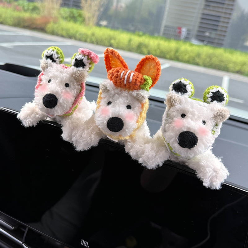 Decoración de la pantalla del coche del cachorro de West Highland