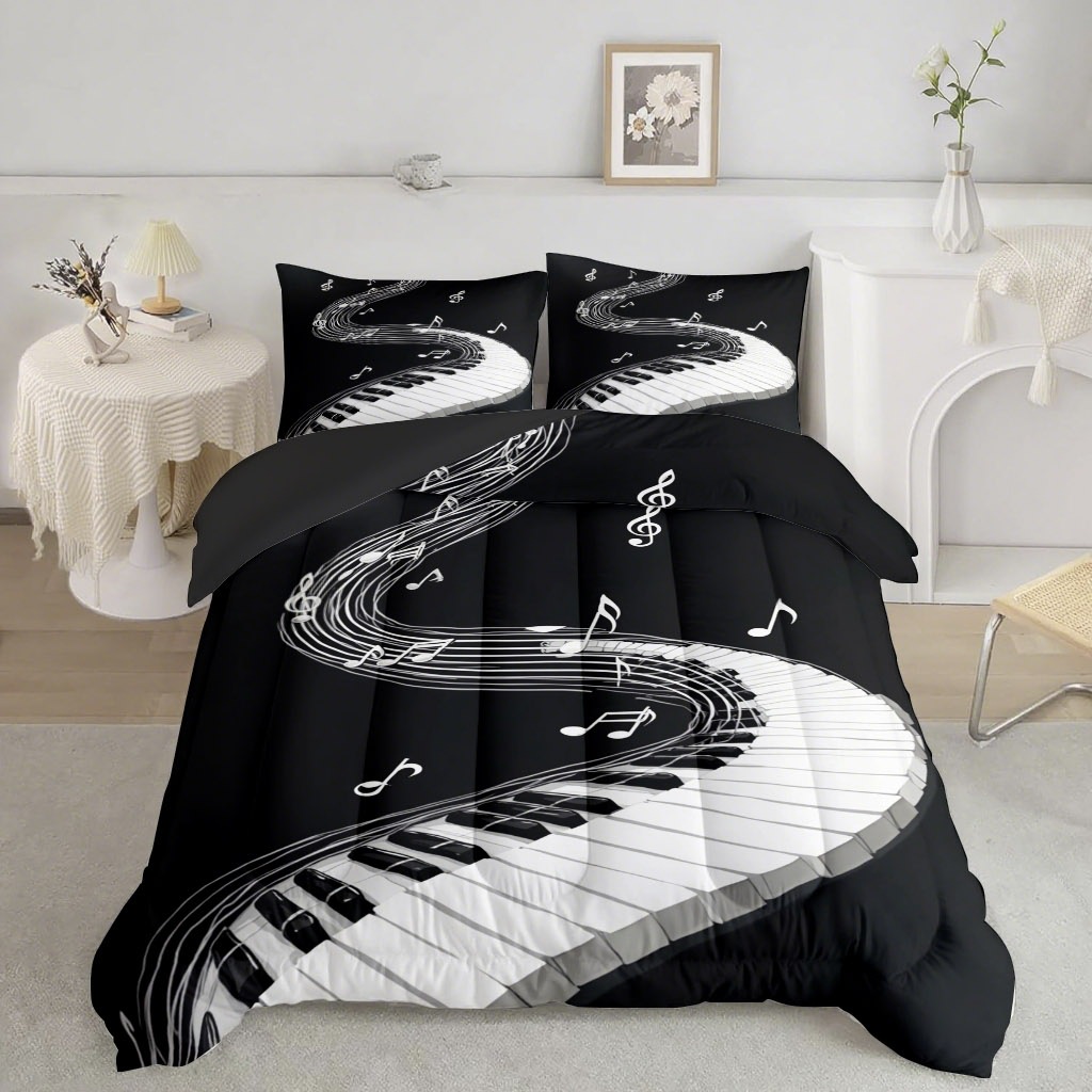 TEMU / JIT transfronterizo nuevo espectro de notas de alta definición impresión digital 180gms quilt set fábrica suministro directo