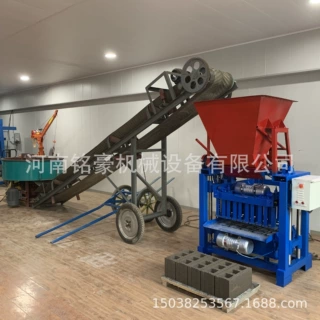 厂家供应半自动多功能水泥制砖机简易型混凝土免烧砌块生产线