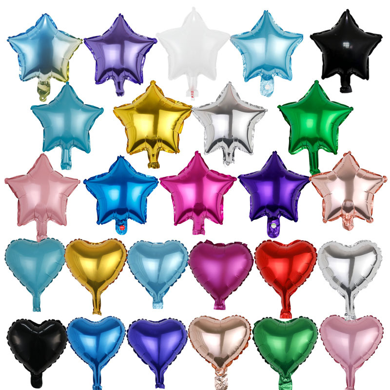 Birthday Star Heart Shape Aluminum Film Party Balloons display picture 2