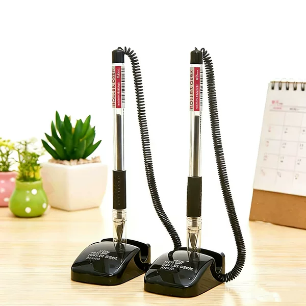 Simple Business Desk Pen Desktop Gel Pen Classic Counter Special Black Durable Desk Pen Elegant Counter Paste