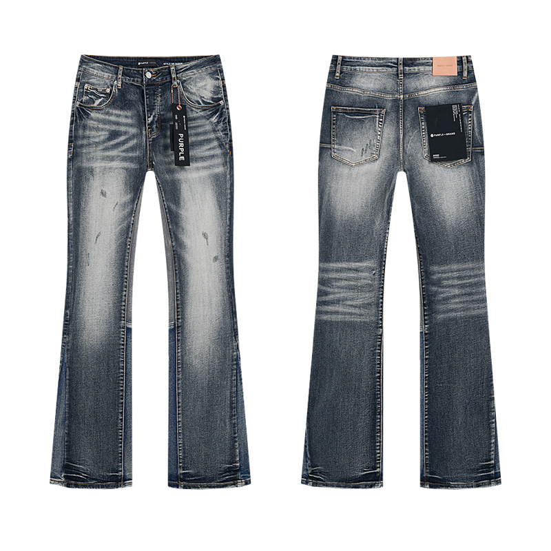 PURPLE BRAND JEANS美潮高街男士休闲破洞设计款修身显瘦牛仔长裤|undefined