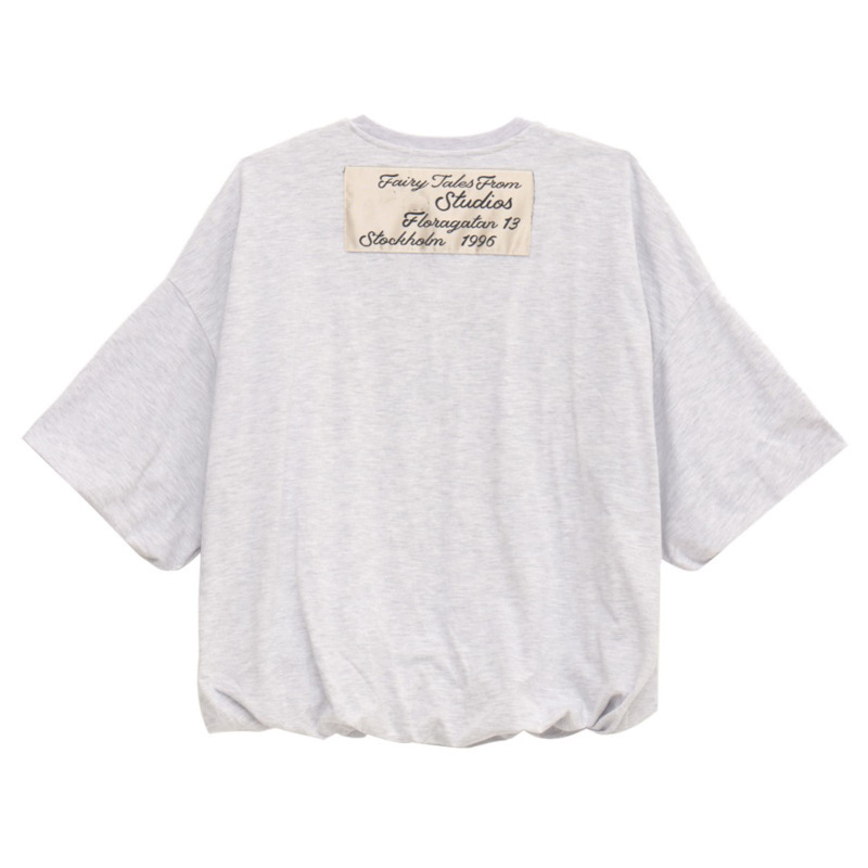 オリジナル開発！ 【ジェニー同風】A*C バドヘムオフショルダー5点ランタンスリーブ純綿ルーズTシャツ|undefined