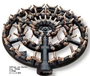 Natural air 104 nozzle burner kitchen equipment stove accessories high calorific value flame fierce 59 brass burner