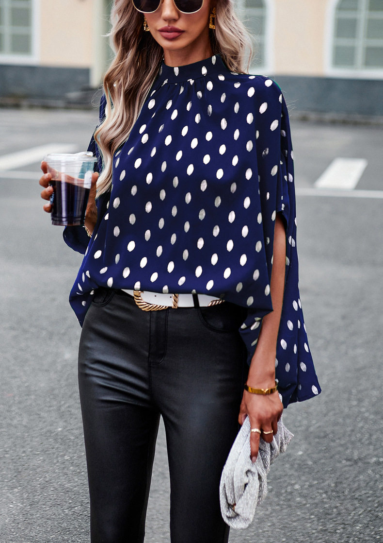 Women's Blouse Half Sleeve Blouses Casual Polka Dots display picture 2