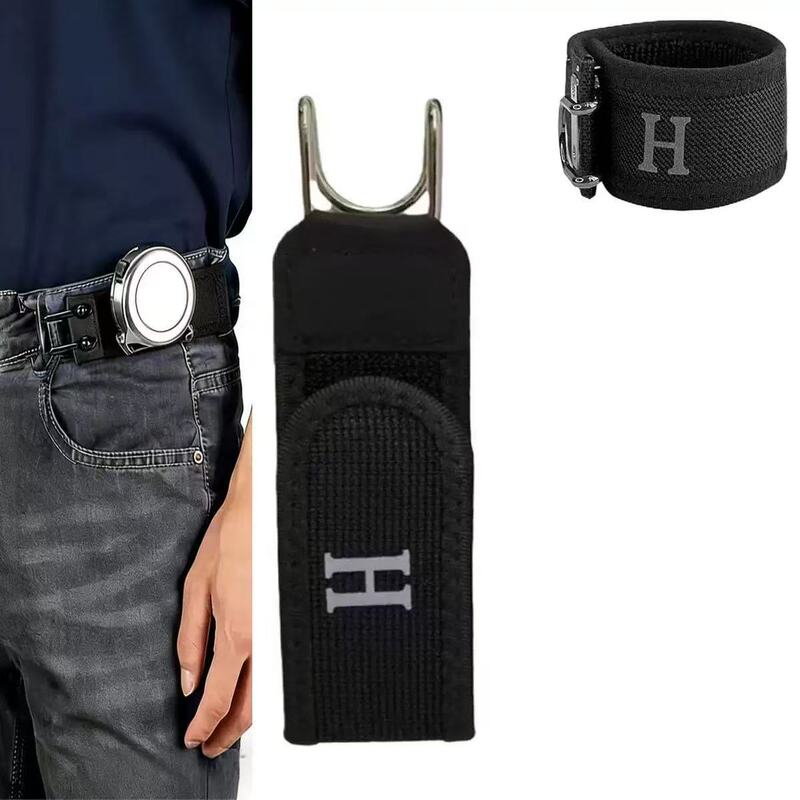 Adjustable Cross-Border Waist Belt Buckle with Iron Hook, Elastic Velcro, Unisex, Convenient for Outdoor Use Adjustable Cross-Border Waist Belt Buckle with Iron Hook, Elastic Velcro, Unisex, Convenient for Outdoor Use