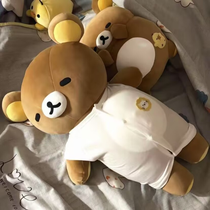 肥宅轻松熊玩偶啤酒肚轻松熊公仔娃娃毛绒玩具安抚玩偶生日女批发|undefined