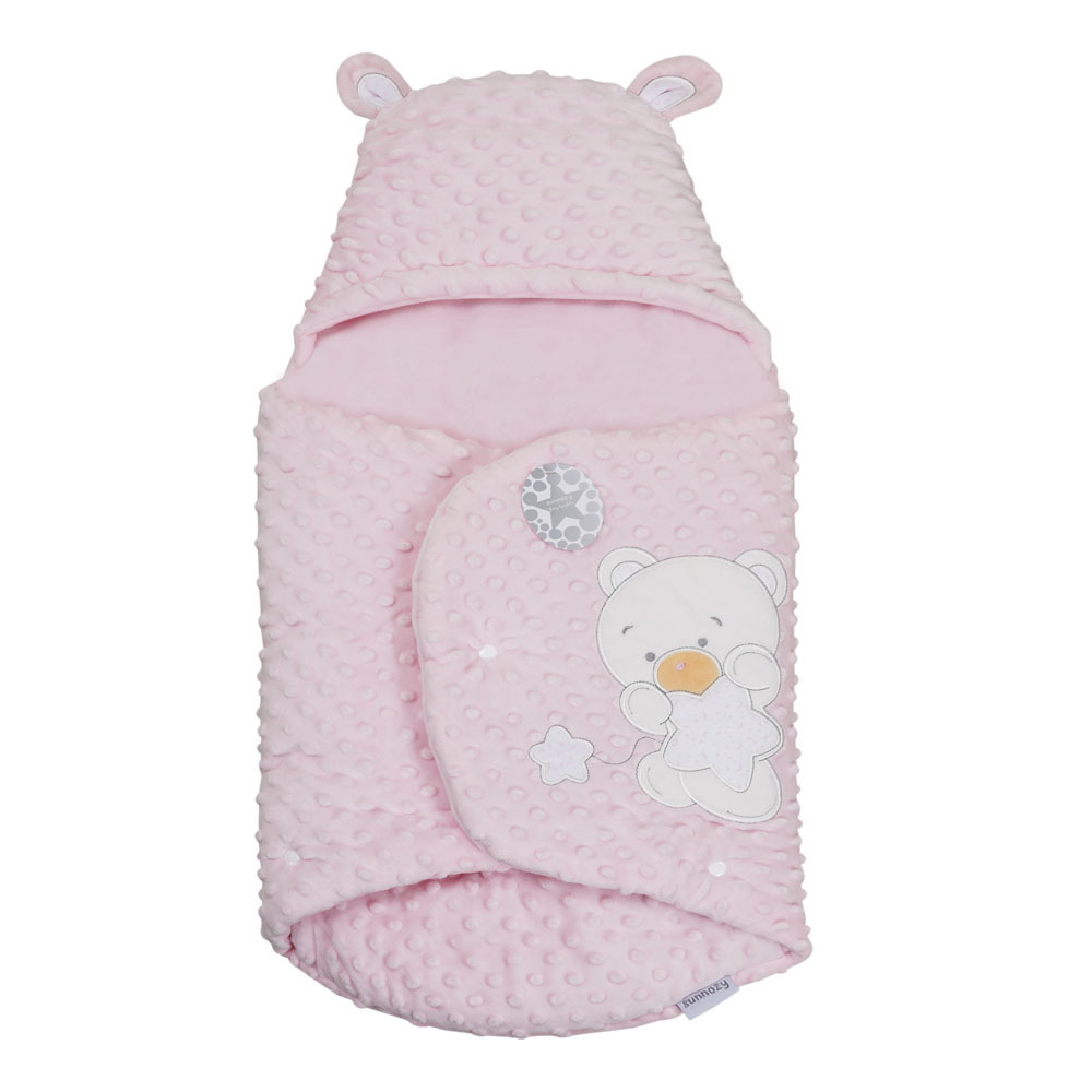 Saco de dormir para bebés anti-shock Sunnozy recién nacido Otoño e Invierno recién nacido anti-kick edredón con capucha swaddling sueño nido Bebé