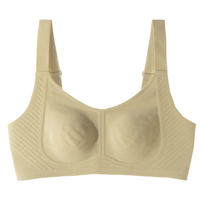 5549 tira de jalea sin costuras soporte suave inalámbrico más tamaño ajustable cepillado ropa interior térmica sujetador ultrafino de las mujeres