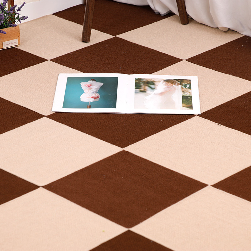 Tapete Modular Autoadhesivo de Poliéster Antideslizante para Sala de Estar y Dormitorio