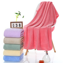 厂家直销珊瑚绒菠萝格浴巾不掉毛吸水速干洗澡巾柔软加厚毛巾浴巾