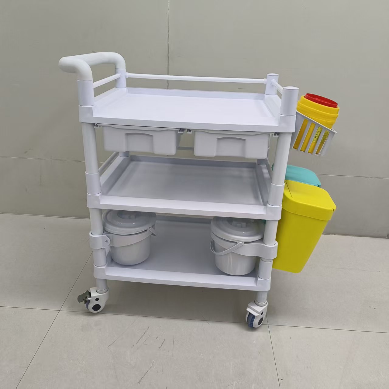 Rescate médico ambulanza carro médico engrosado carro de infusión ABS multifuncional vehículo de entrega de medicamentos gran vehículo de tratamiento image 27
