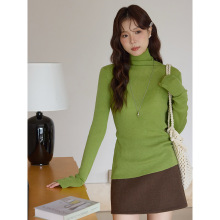 【无缝一体内搭神器】歌铭高领针织打底衫女装秋季新款上衣W656C