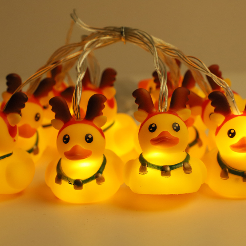 LED cadena de luz nueva lámpara de aluminio de aluminio decoración del dormitorio cadena de luz del día de los niños atmósfera luz de dibujos animados cadena de luz al por mayor