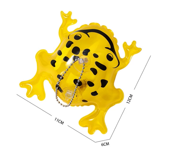 Mini Frog (yellow-glow)-bead chain