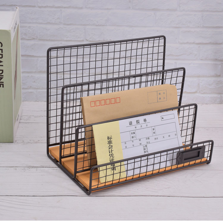 Organizador de Escritorio Creativo, Separador de Metal para Facturas, Suministros de Oficina, Almacenamiento de Documentos, Archivador de Papelería, Almacenamiento Creativo image 5