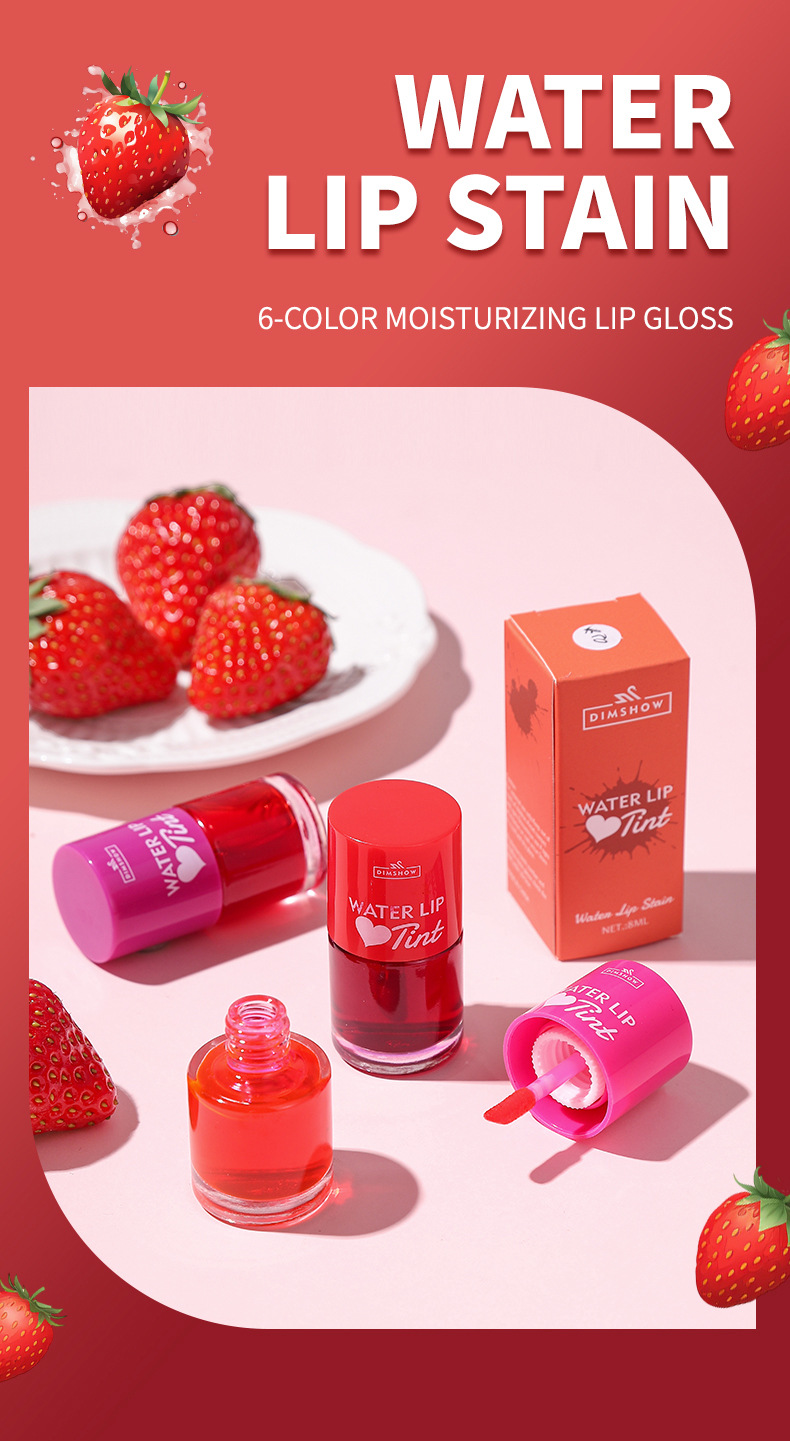 33g Weight Lip Glaze Type Of Cosmetics Contains Liquid Ingredient Lip Glaze Material Lipstick, letter, Colorful Pattern Elegant Letter  Lip Glaze Matte Long Lasting 无