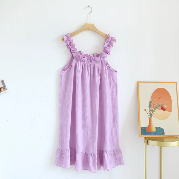 Purple slip dress