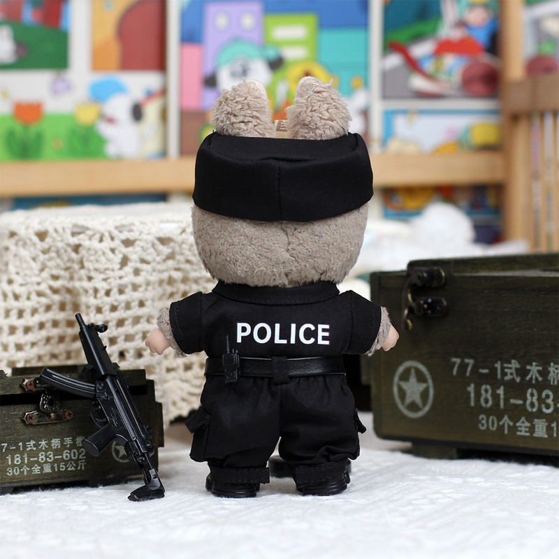 仅衣服】一/三代拉布布娃衣 搪胶公仔玩偶衣服绝地战警心动马卡龙|undefined