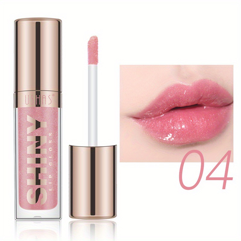 USHAS Europa y América Esmalte de labios de punto transfronterizo Lápiz labial Taza antiadherente Brillo de labios impermeable sin decoloración LG2494A