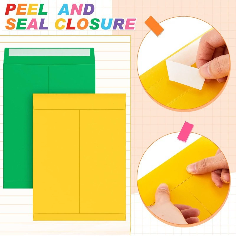Amazon 9*12 Color Mail Envelope Chinese Large Self-adhesive Document Envelope Bag Malani Envelope Customized