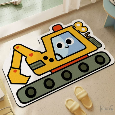 Avtomobil döşəmə paspasları: Bathroom Decorative Floor Mats, Children's - sr301-excavator-4060cm-diatom-mud-upgraded-model
