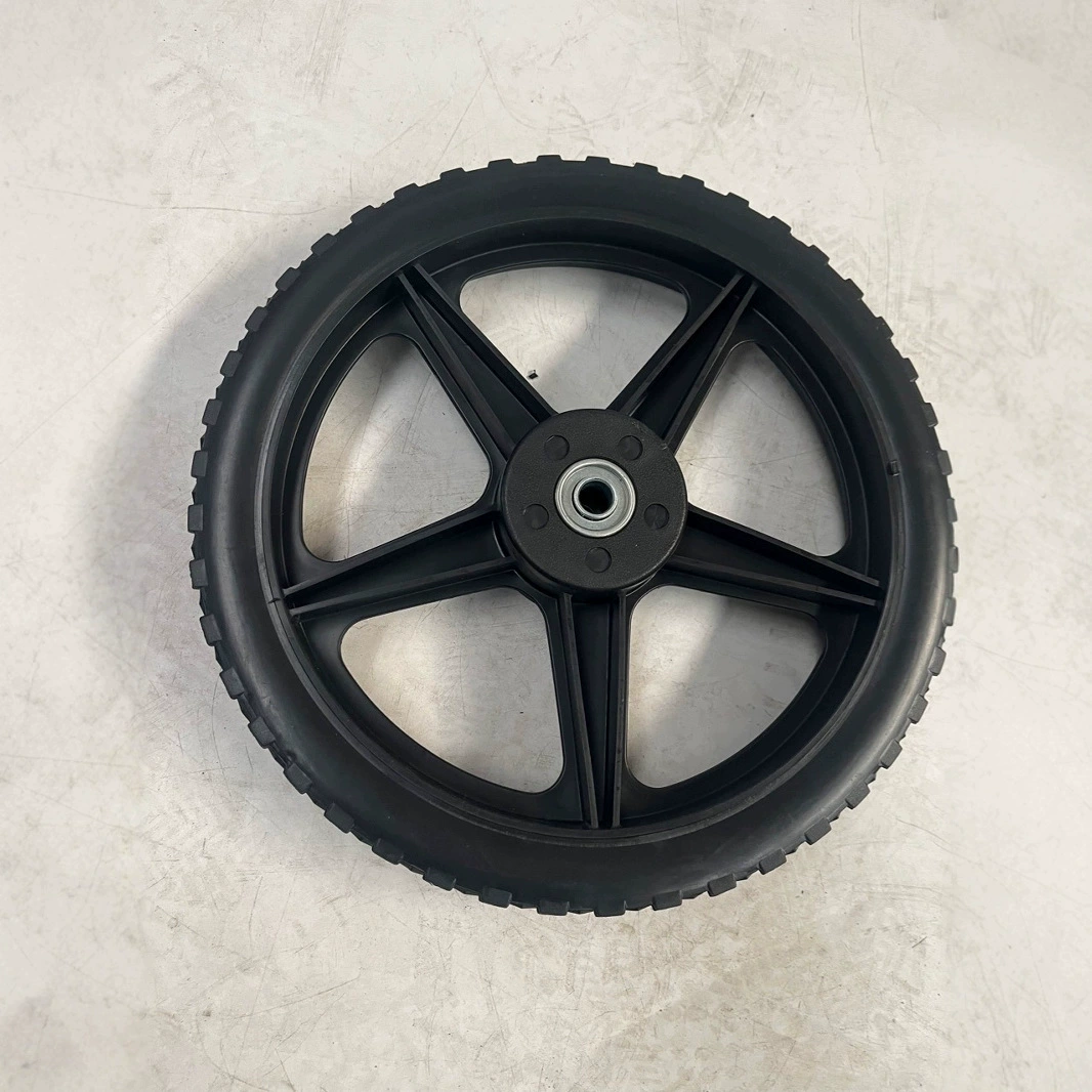 Фабрика прямых продаж 12 дюймов ПВХ колесо висит пластиковый колесо мойка машина для инвалидной коляски универсальный колесо микрокультиватор сплошная шина