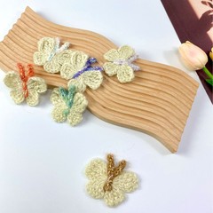 ins装饰衣服裙子帽子包包DIY布艺配饰辅料手工毛织品可爱蝴蝶配件