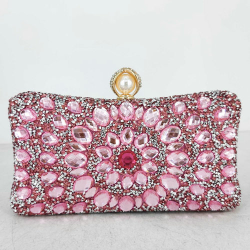 Bolso de embrague FGG popular europeo y americano bolsa de banquete color rhinestone bolso de noche bolso de embrague de las mujeres bolso de boda