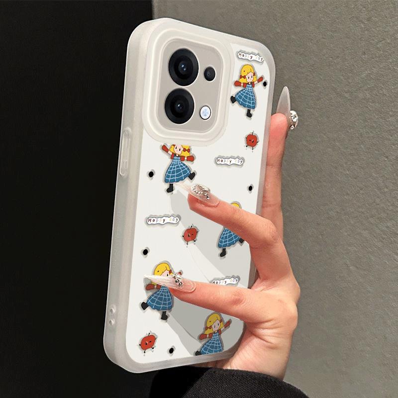 Yellow-Haired Dancing Girl Suitable for Realme Gtneo7 Mobile Phone Case Female Cartoon One Plus 11 Anti-Fall Gt Large